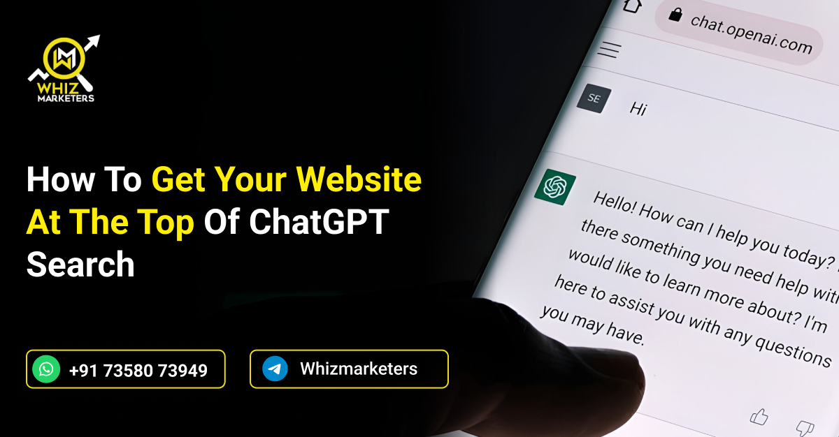 How to get your website at the top of Chatgpt search?